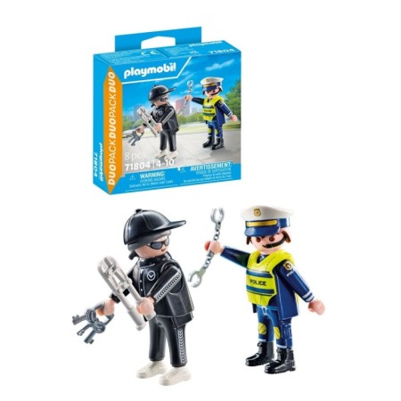Playmobil - Set 2 figurine Politist si hot Playmobil - 1